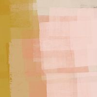 Oker, wit en roze. Moderne abstracte kunst II