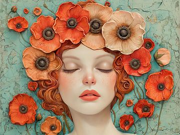 Flower power women by Egon Zitter