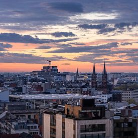The Antwerp skyline just before sunrise I | Urban photography by Daan Duvillier | Dsquared Photography