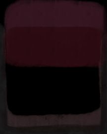 Moderne abstrakte Kunst in Schwarz und Dunkelviolett von Dina Dankers