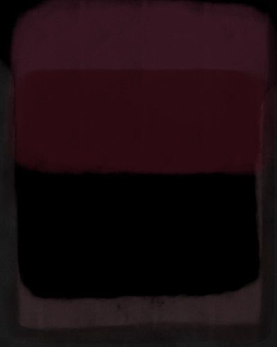 Moderne abstracte kunst in zwart en donkerpaars