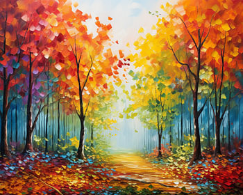 Forêt colorée