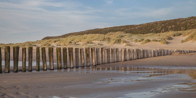 Brise-lames de la plage de Zeeland 1 par John Ouwens