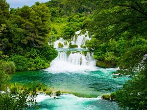 Lacs de Plitvice pendant le voyage à travers la Croatie sur Déwy de Wit