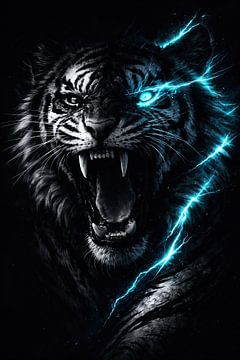 Elektrische Wut Tiger von Dodik Hariyono