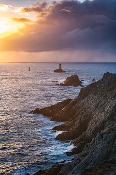 Sonnenuntergang @ Pointe du Raz (Bretagne, Frankreich) von Niko Kersting