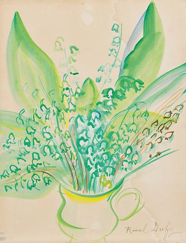 Raoul Dufy - Bouquet de muguet (1951)