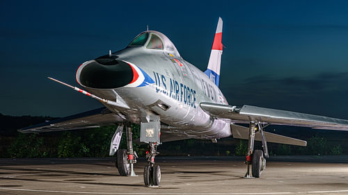 U.S. Air Force North American F-100D Super Sabre.
