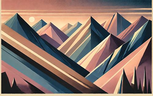 Gelassener Bergblick im Art déco von Chromatic Fusion Studio