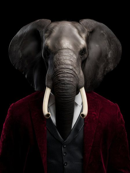 Tusker in tweed - African power in British elegance by MArt