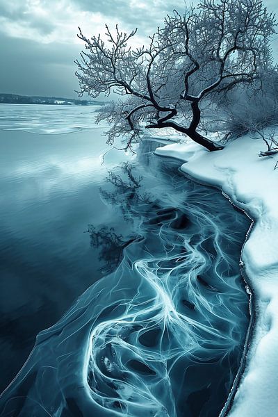 Landschaft im Winter von fernlichtsicht