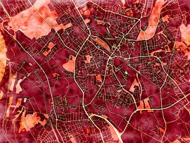 Karte von Dinslaken im stil 'Amber Autumn'