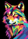 Wolf Pop Art van MIROKKU thumbnail