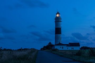 Lighthouse Langer Christian in de avond, Sylt van Christian Müringer