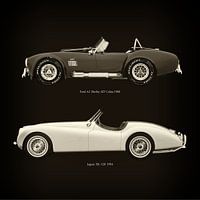 Ford AC Shelby 427 Cobra 1965 and Jaguar XK-120 1954