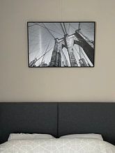 Klantfoto: Brooklyn bridge en One World Trade Center van Thea.Photo, als fotoprint