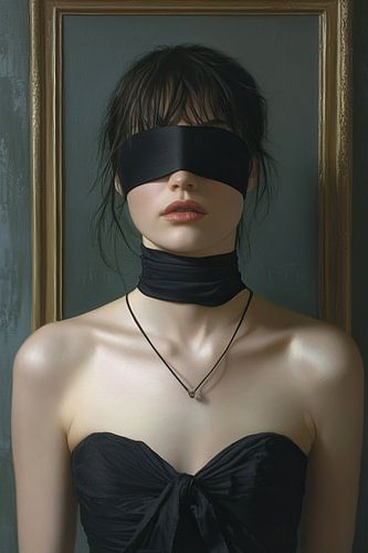 Blindfolded woman | Hidden Eyes, Silent Stories