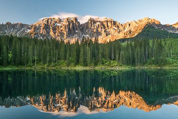 Lake Karersee (Lago di Carezza) by Sidney van den Boogaard