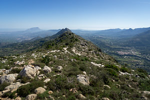 Bergrücken der Sierra del Penyó
