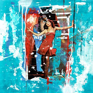 Model Meets Mr. Blue by Feike Kloostra
