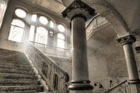White stairs