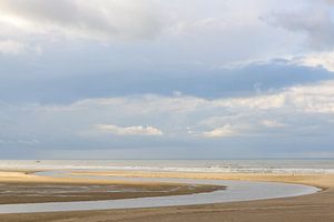 Sluftertal am Strand von Texel in der niederländischen Wattenmeerregion