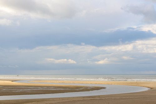Sluftervallei bij het strand van Texel in het Nederlandse Waddenzeegebied