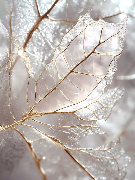 Ice on leaves by haroulita