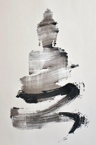 Silencieusement formé par un coup de pinceau