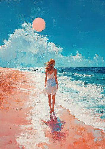 Beach Sea Waves Sun Sky