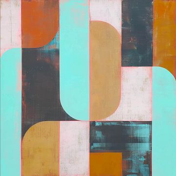 Formen im Gleichgewicht zwischen Farbe und Linie von Color Square