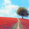 Mohnblumenfeld mit Baum von ARTemberaubend