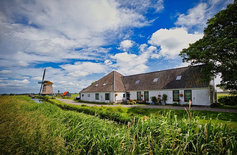 Wogmeer polder with mill by peterheinspictures