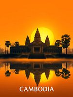 Angkor Wat bei Sonnenaufgang
