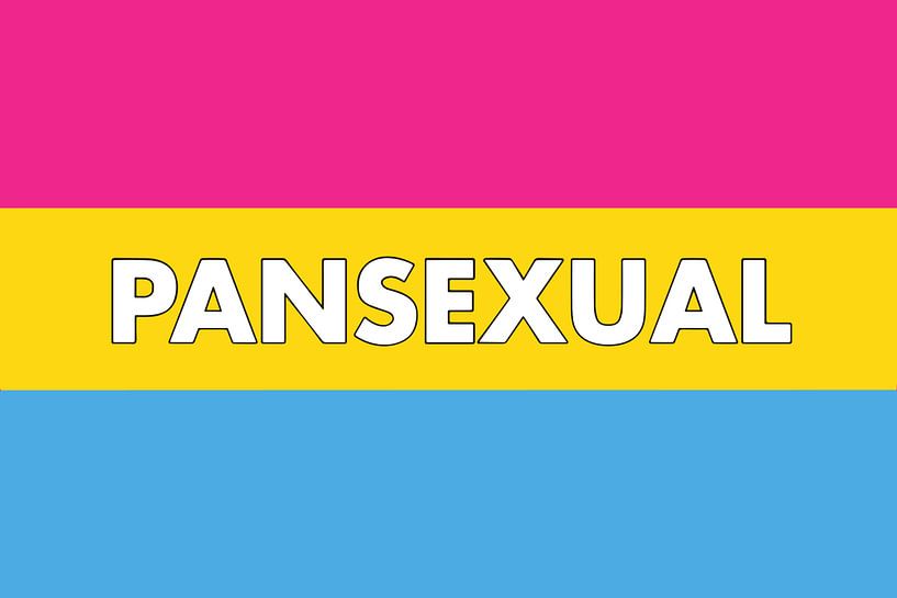 Pansexual Text Art Pride by Art Kingdom