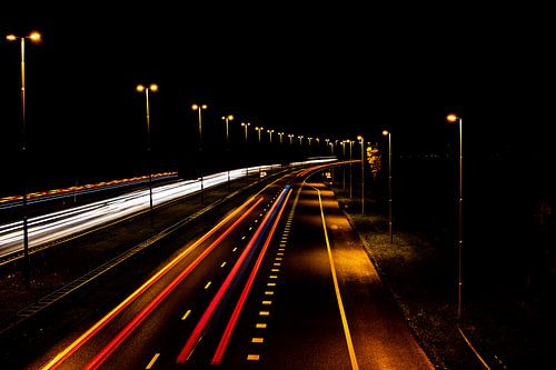 Autobahn in der Nacht