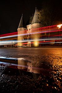 Koornmarktspoort Kampen am Abend