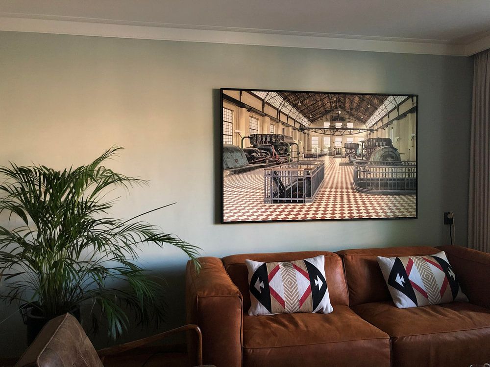 Compressor hall at Winterslag coal mine (B)  by Marianne Dirix 