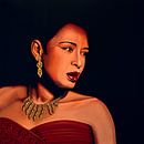 Billie Holiday schilderij von Paul Meijering Miniaturansicht