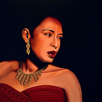 Billie Holiday schilderij van Paul Meijering