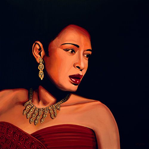 Billie Holiday painting