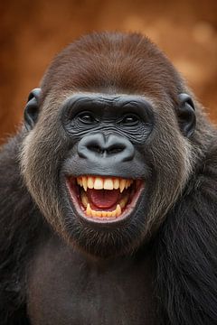 Laughing gorilla by Matthias Spartz
