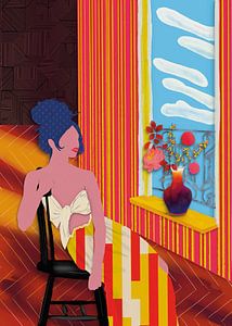 Frau am Fenster