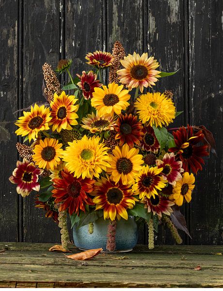 Cueillette de tournesol par Ingrid De Laat- de Bont