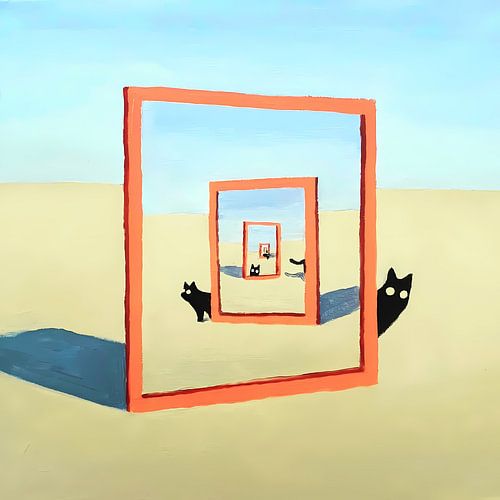 Black Cats in Frames