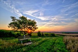 Coucher de soleil près de Regensburg sur Roith Fotografie