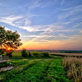 Sonnenuntergang bei Regensburg von Roith Fotografie