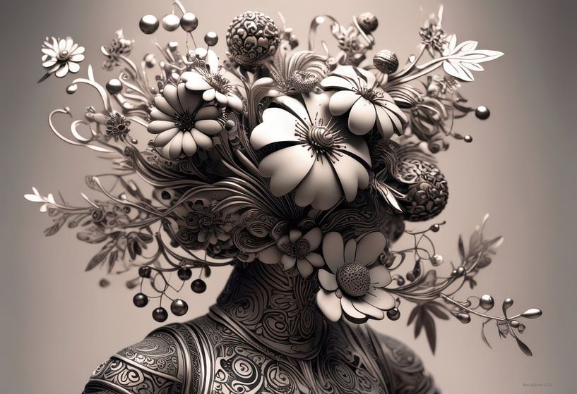 Blumen, V4 von Rein Bijlsma Art