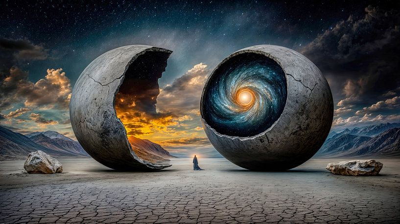 The broken spheres of creation by Klaus Tesching - Art-AI