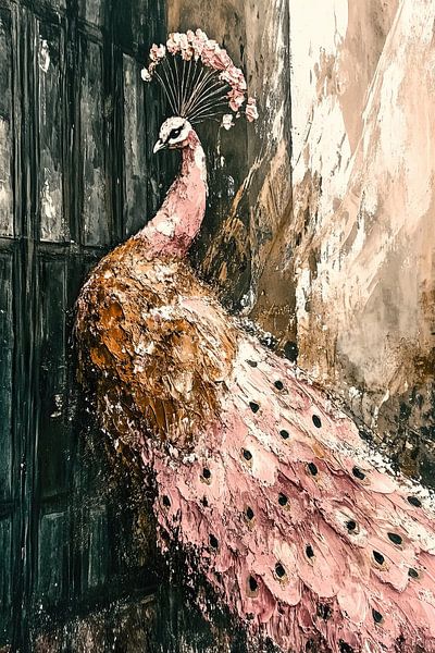 Rosa Pfau von Franka Poulain
